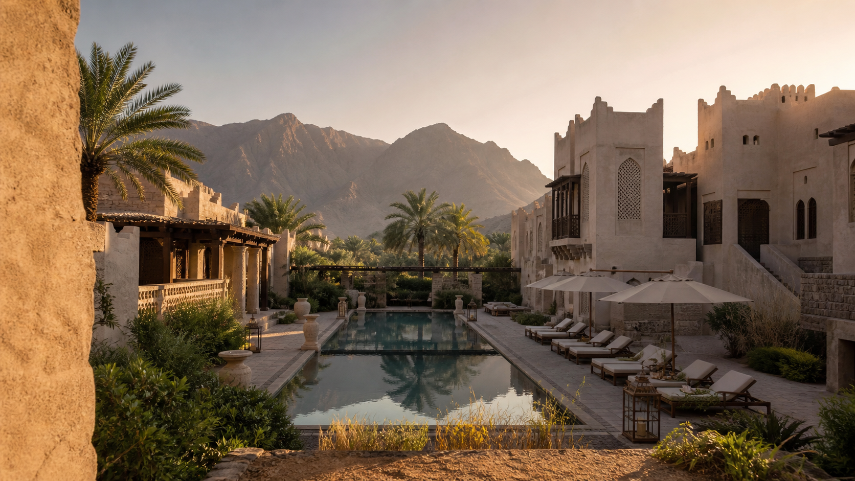 Maszkat tengerpart + Nizwa heritage hotel